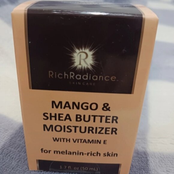 Rich Radiance Skin Care mango shea butter moisturizer with Vitamin E 1.7oz - Picture 1 of 3